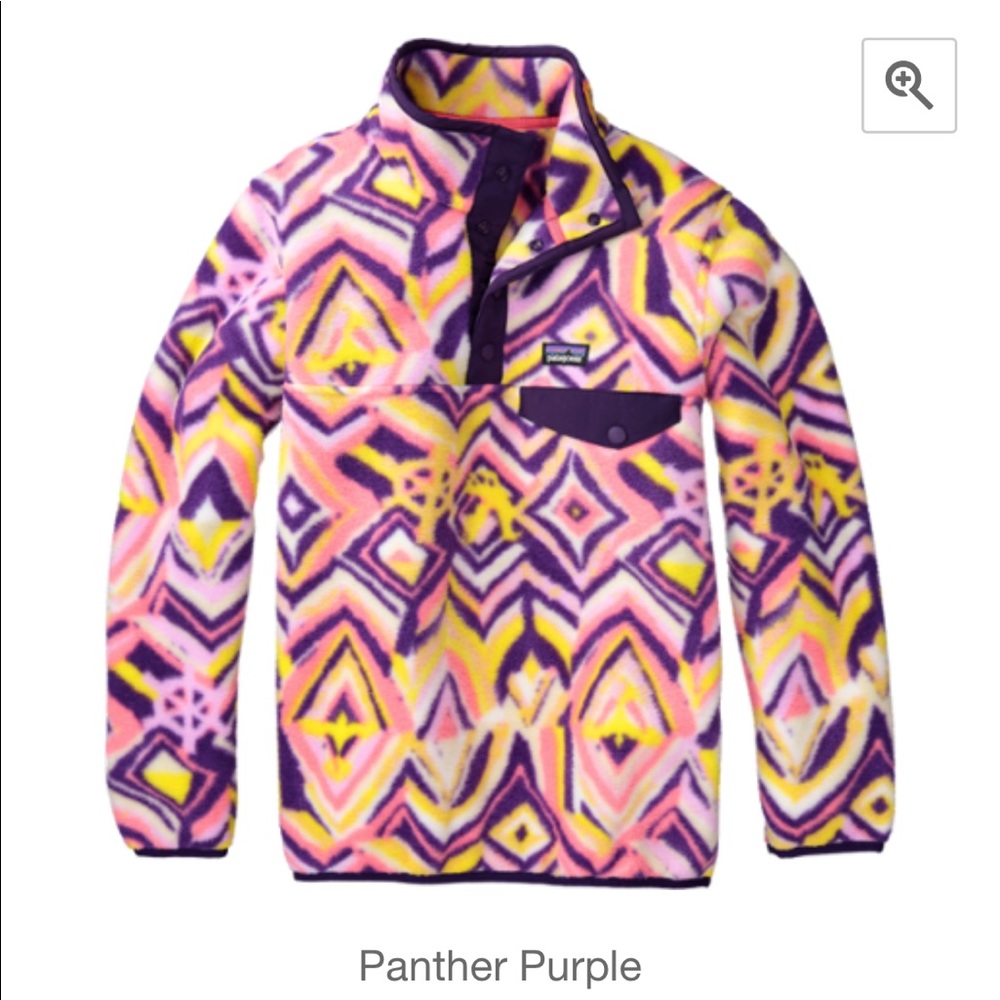 Patagonia synchilla snap-t girls XS 5-6
